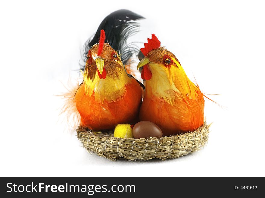 Easter Chickens In Love