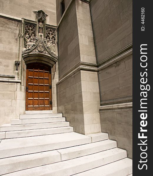 Side entrance to a cathedral