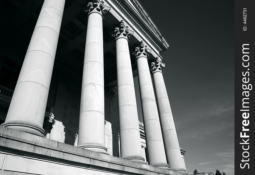 Columns of Washington State Capitol, Olympia, WA. Columns of Washington State Capitol, Olympia, WA