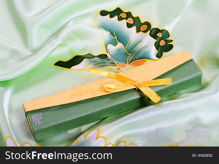 Gift Box On Silk