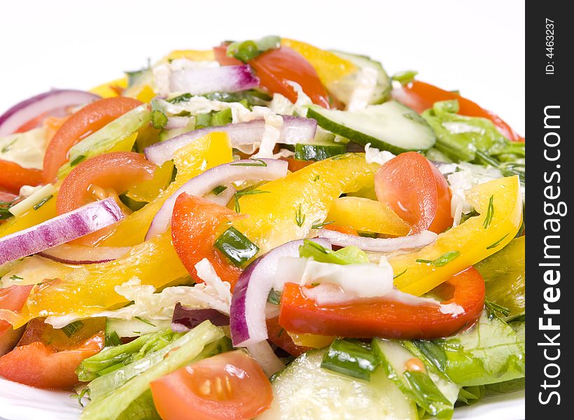 Salad from fresh vegetables