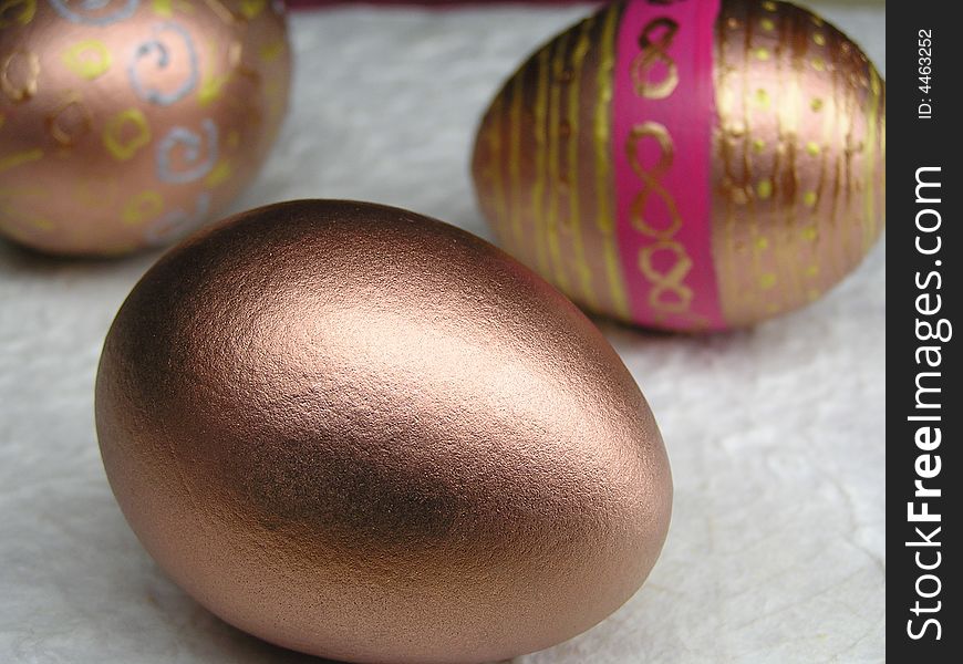 Easter eggs, hand  craft and decoration