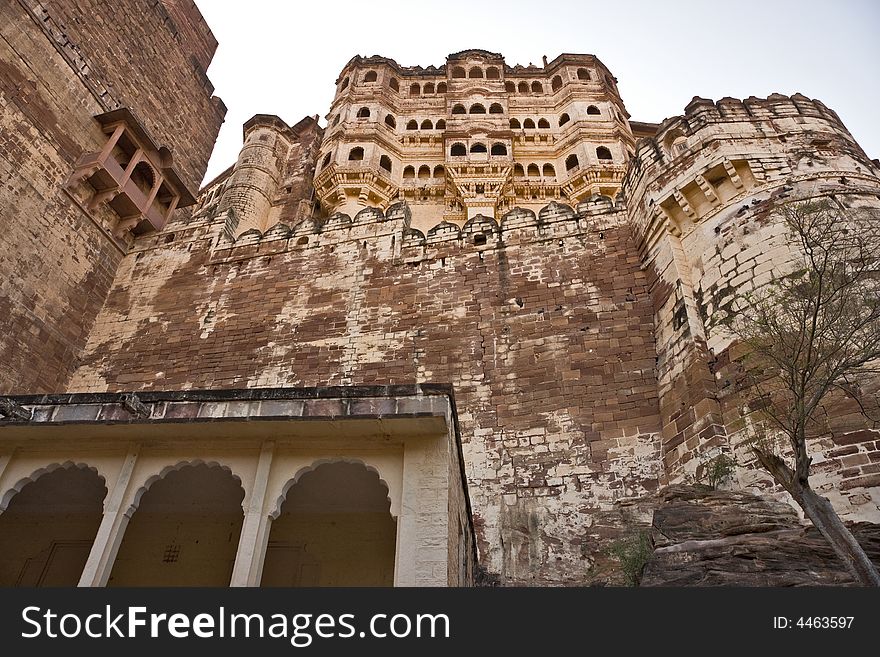 Mehrangarh Fort in Jodhpur, Rajasthan. Mehrangarh Fort in Jodhpur, Rajasthan.