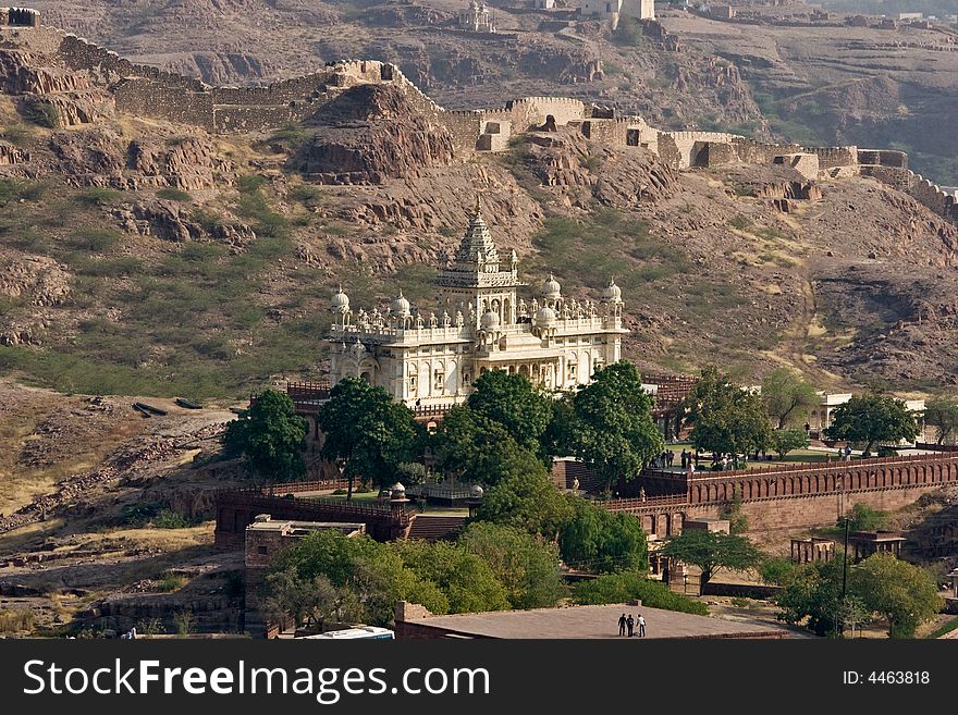 Marble Castle on the rocks, Jodhpur. Marble Castle on the rocks, Jodhpur.