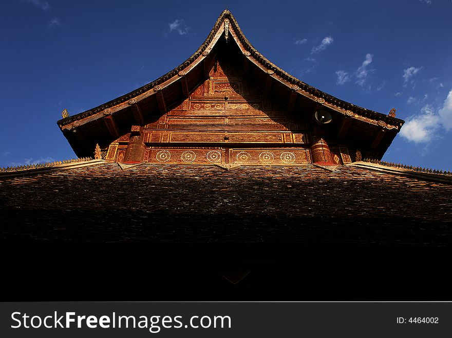 West double the version Na temples in China, Yunnan. West double the version Na temples in China, Yunnan