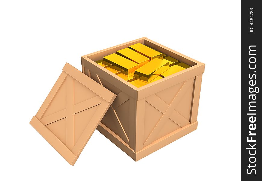 The Open Parcel, Filled With Gold Ingots