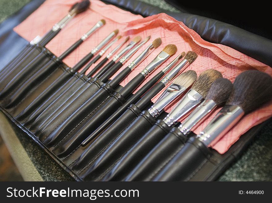 Different brushes for a make-up. Different brushes for a make-up