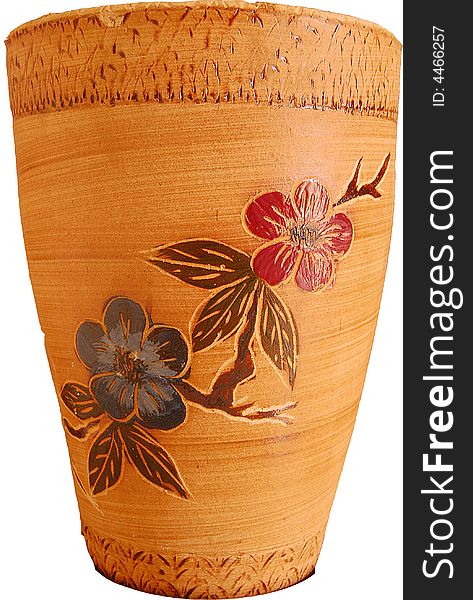 A classic beautiful flower vase. A classic beautiful flower vase