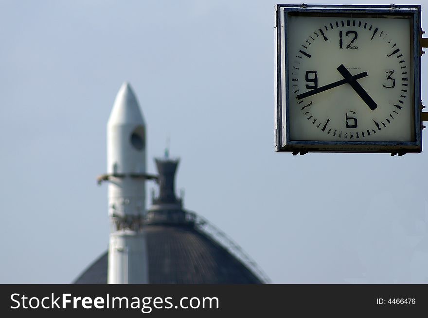 VDNH in Moscow

Rocket and Clock tower. VDNH in Moscow

Rocket and Clock tower