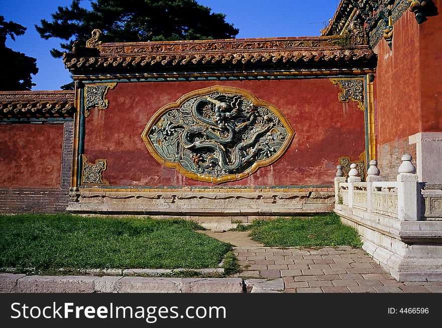 An emperor\\\'s tomb, Chinese Qing Dynasty. Taken in Liaoning Province, China. An emperor\\\'s tomb, Chinese Qing Dynasty. Taken in Liaoning Province, China