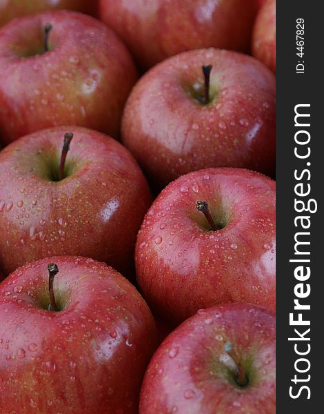 Delicious, fresh and juicy red apples. Delicious, fresh and juicy red apples