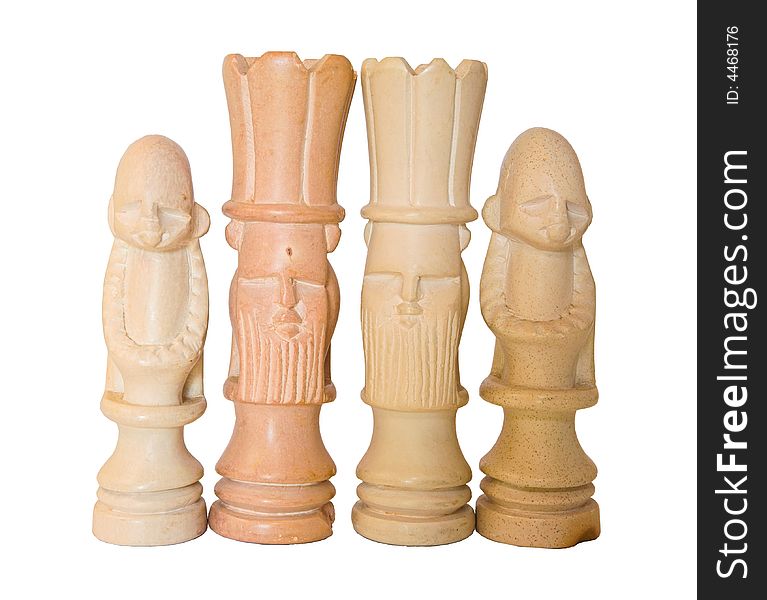 These artifacts of Kings and Queens in the game of chess is from Africa and is made of soap stone representing royal families. These artifacts of Kings and Queens in the game of chess is from Africa and is made of soap stone representing royal families