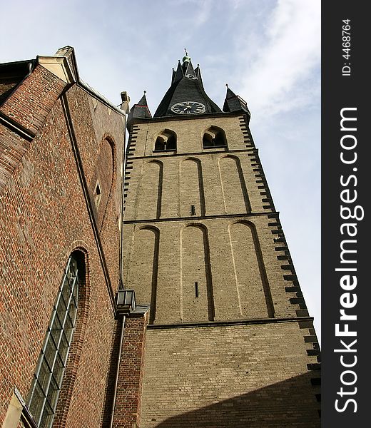 The old roman tower in Dusseldorf, Germany. The old roman tower in Dusseldorf, Germany