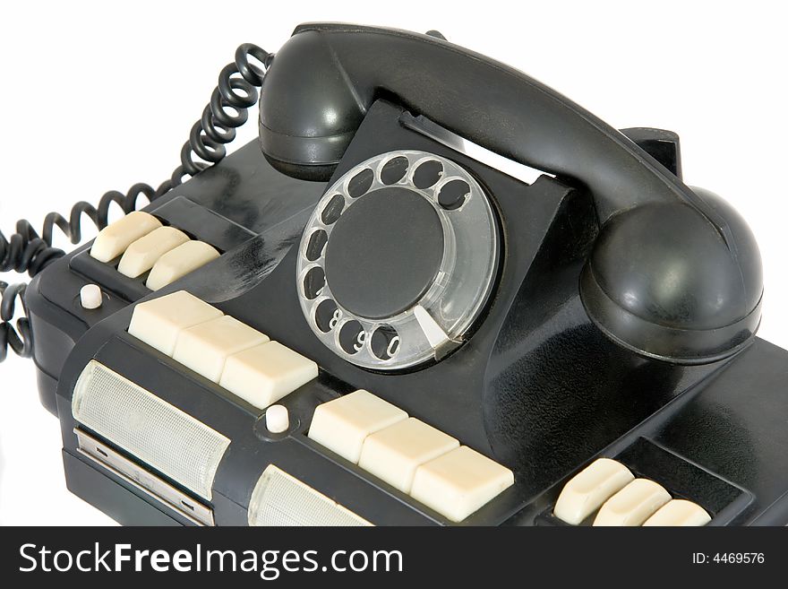 Telephone - selector 50 years old for retro business calls in firms. Telephone - selector 50 years old for retro business calls in firms