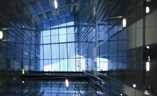 View At A Modern Architectural Structure Stock Photography
