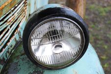 Ancient Car Front Light Stock Photography Ancient Car Front Light Stock Photography