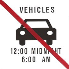 No Vehicles Parking Royalty Free Stock Image