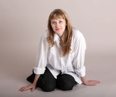 Girl Sitting On Beckground Stock Photos Girl Sitting On Beckground Stock Photos
