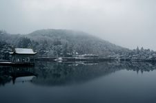 The Lake And The Mountain Stock Photography The Lake And The Mountain Stock Photography