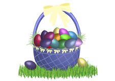 Easter Basket Bright 2 Stock Image Easter Basket Bright 2 Stock Image