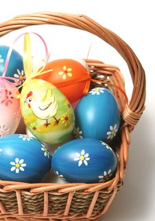 Easter Basket Royalty Free Stock Photography