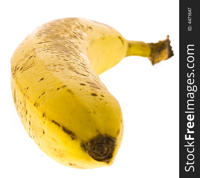 Macro photo of yellow banana