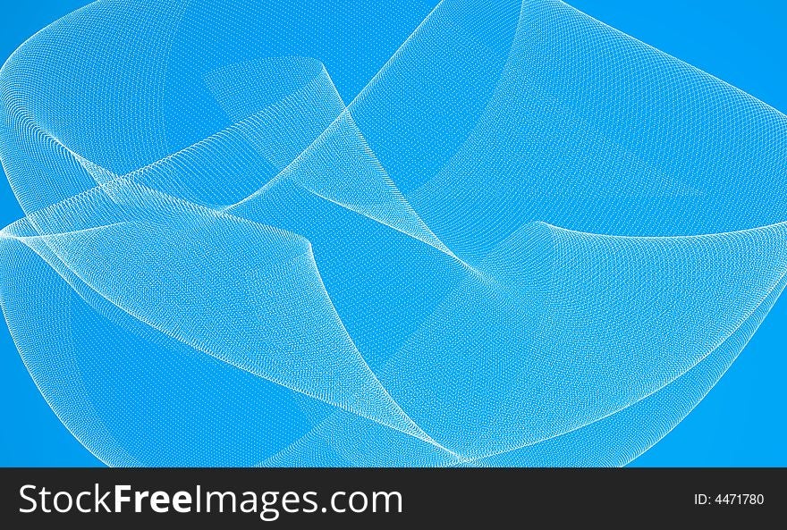 An blue abstract illustration of wave patterns. An blue abstract illustration of wave patterns