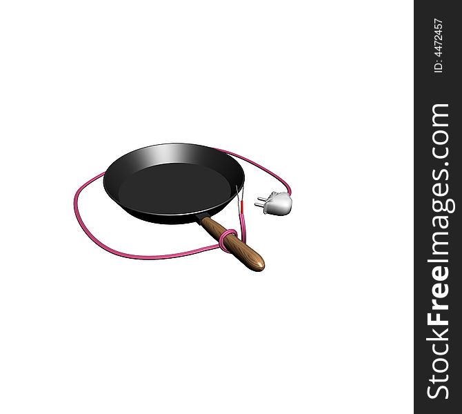 Electric frying pan.