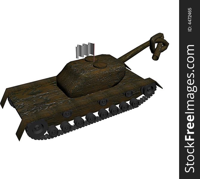 Harmless Tank. 3D Image.