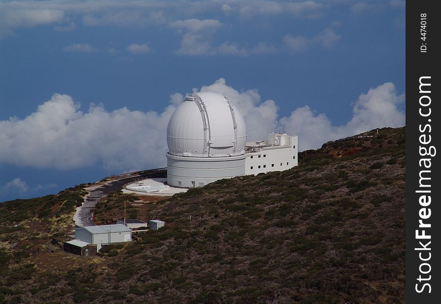 A view at an observatory at La Palma. A view at an observatory at La Palma.