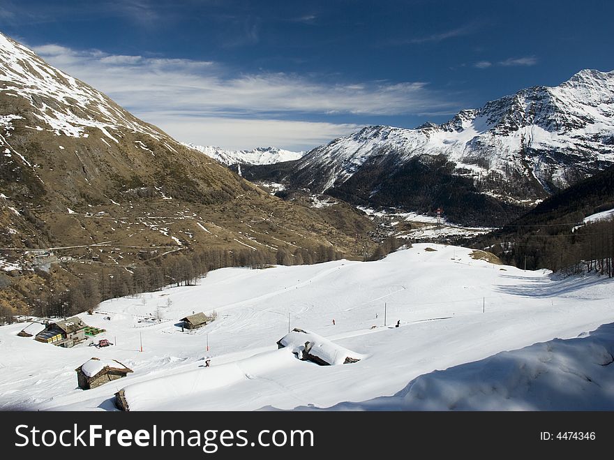 LaThuile, Snow, trees and slop