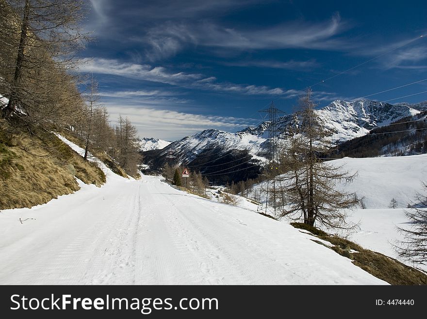 LaThuile, Snow, trees and slopes