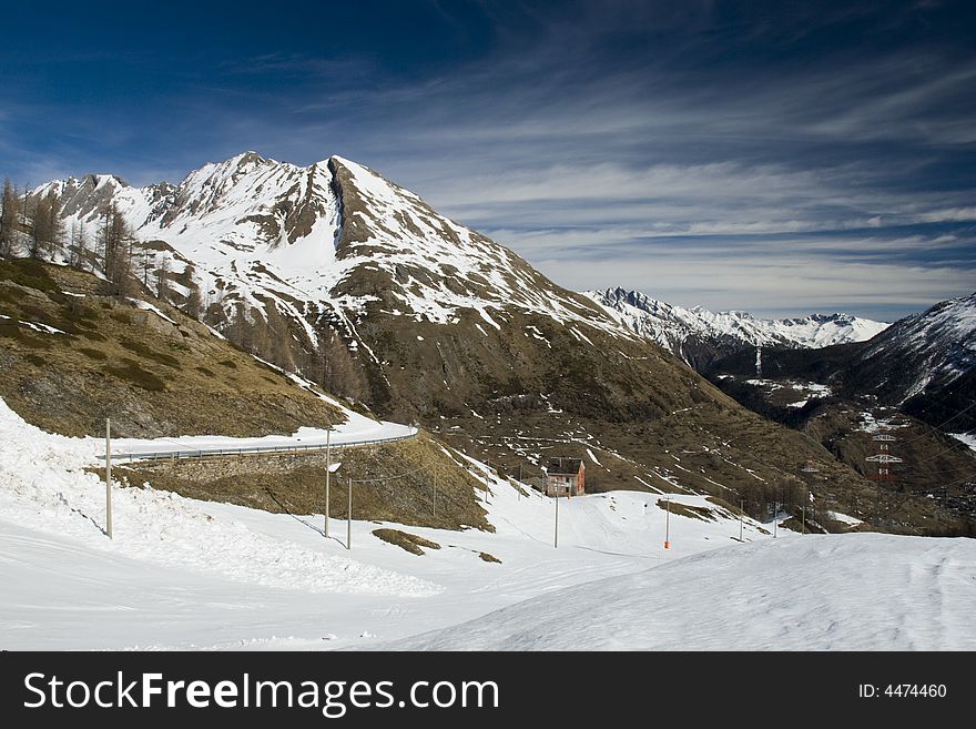 LaThuile, Snow, Trees And Slopes