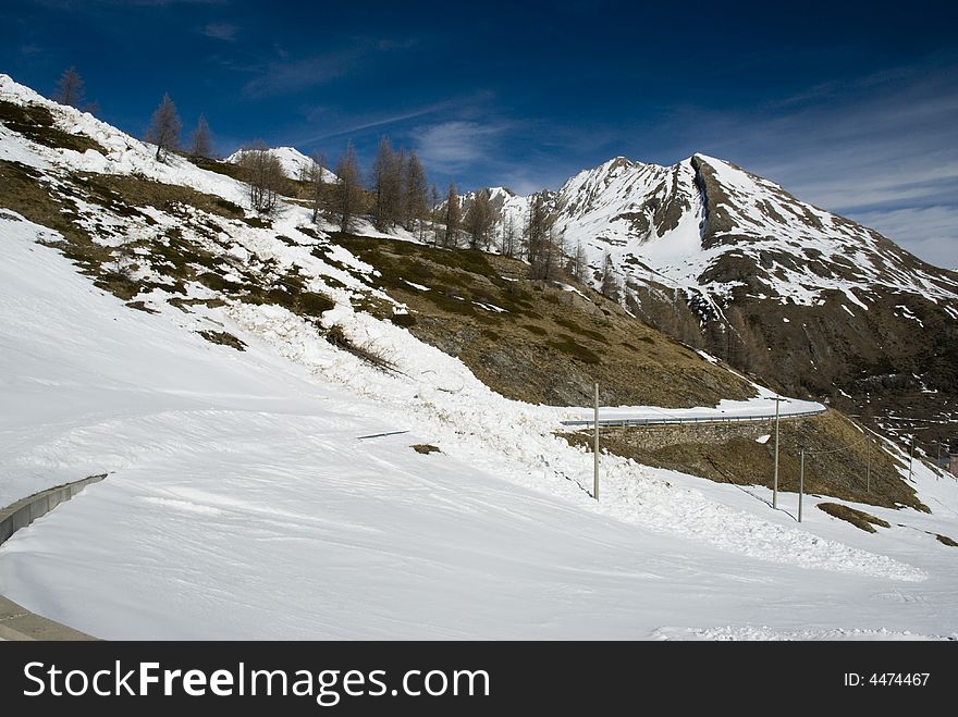 LaThuile, Snow, trees and slopes