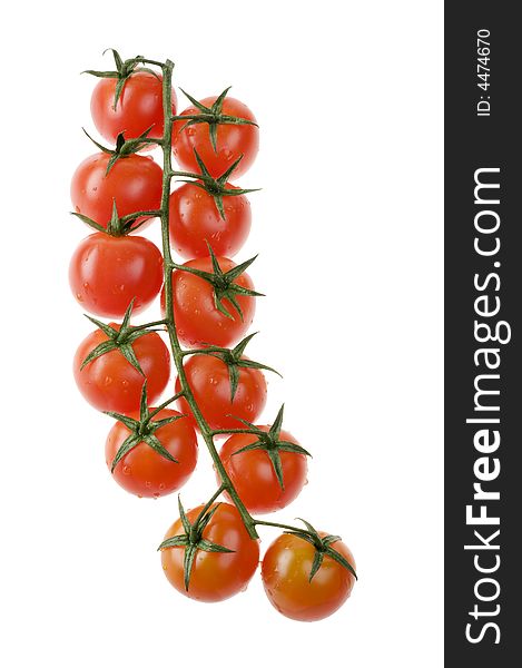 Tomatoes Isolated Over White