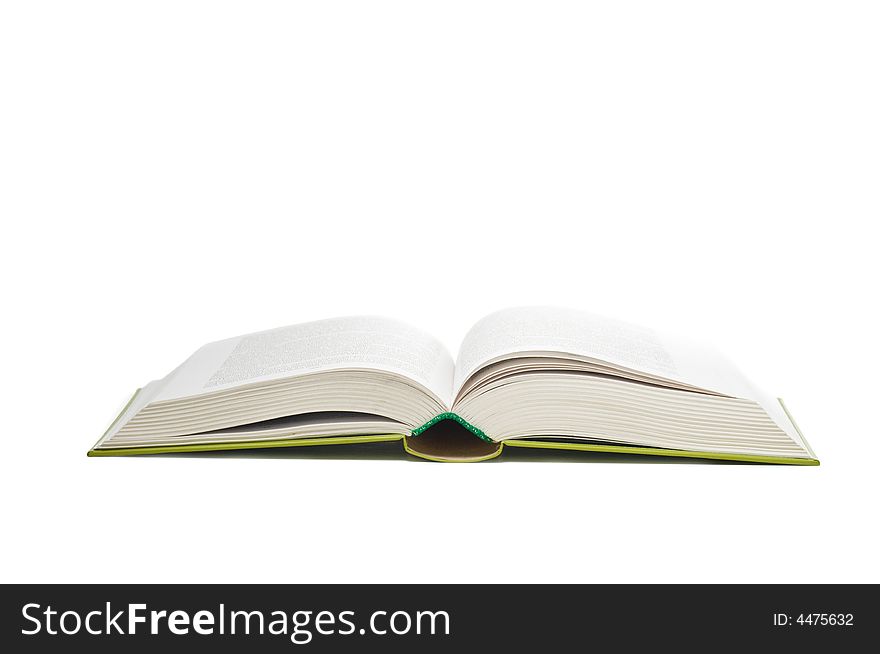 Open book isolated on a white