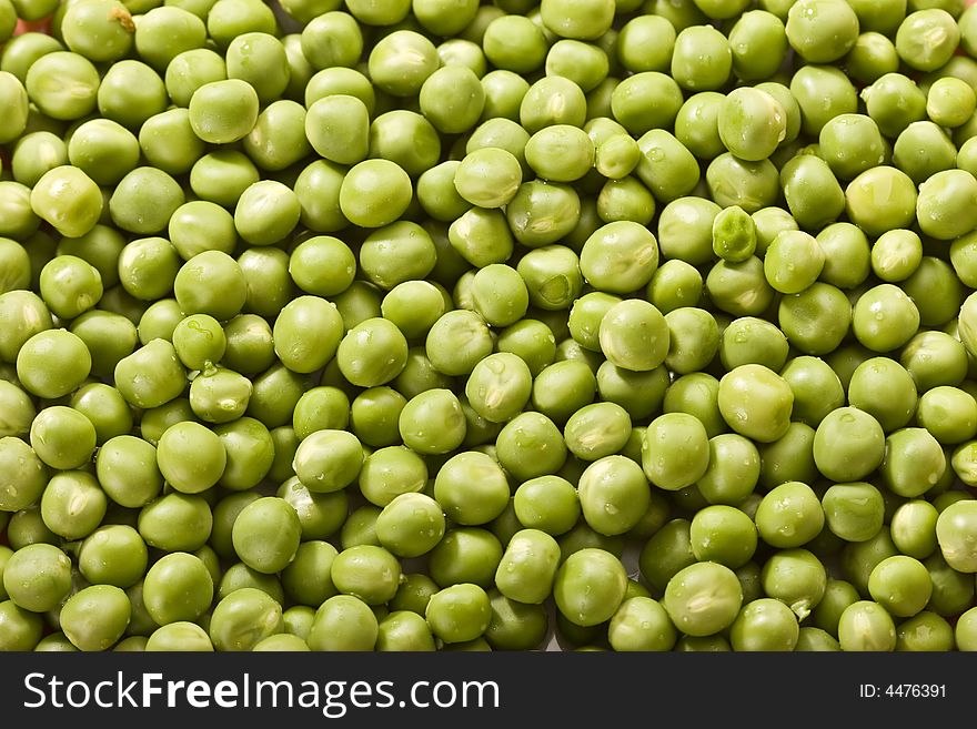 Food series: green fresh marrowfat texture