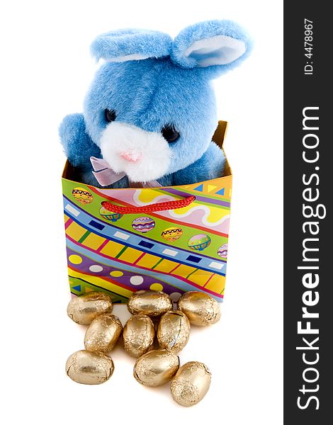 Blue Easter Bunny