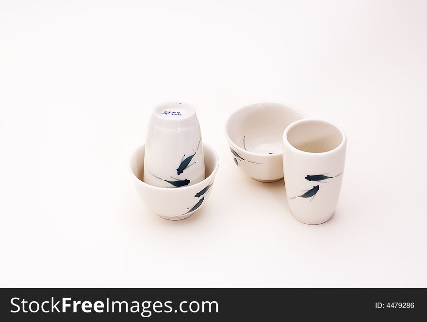 Pair of china tea cups