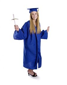 Smiling Young Teen Just Graduated Royalty Free Stock Photos