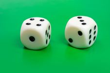 Two Gambling Dices Stock Images