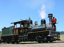 Narrow-gauge Steam Train Royalty Free Stock Image Narrow-gauge Steam Train Royalty Free Stock Image