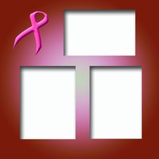 Pink Ribbon Scrapbook Stock Image Pink Ribbon Scrapbook Stock Image