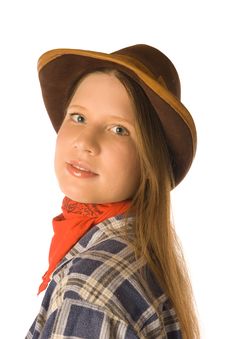 Cowgirl S Portrait Stock Photo Cowgirl S Portrait Stock Photo