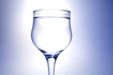 Goblet On Blue Royalty Free Stock Photography