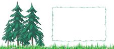Pleasant Wood With Frame Stock Images Pleasant Wood With Frame Stock Images