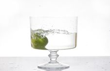 Fresh Lemon Splash Into Water Stock Images Fresh Lemon Splash Into Water Stock Images
