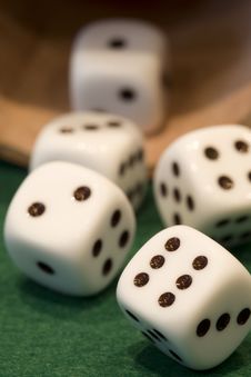Poker Dice Royalty Free Stock Photography