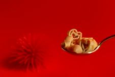Heart Pasta Royalty Free Stock Photography Heart Pasta Royalty Free Stock Photography