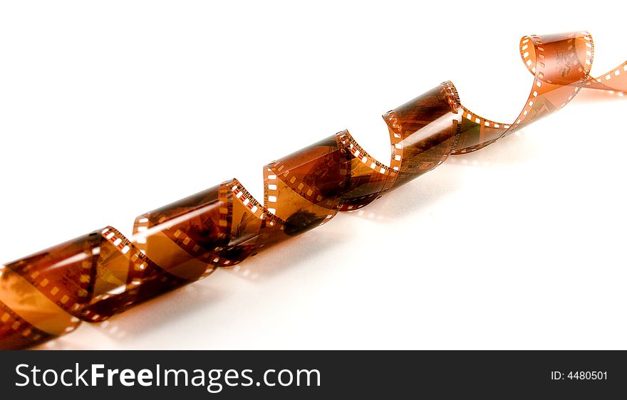 Film isolated on white background